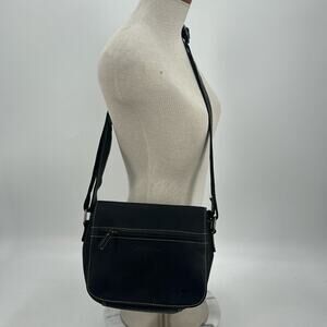 NWT Arrigo black leather Crossbody bag